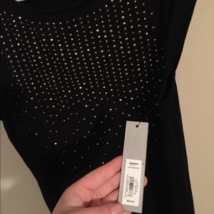 Black and gold dress